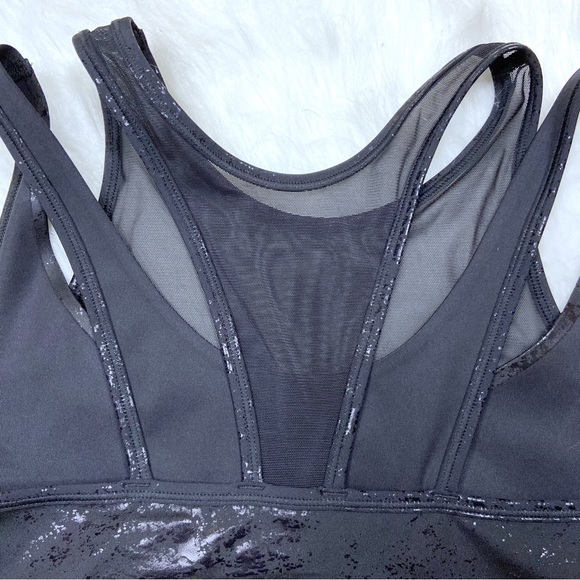 Puma Black Mid Impact Fashion Luxe Ellavate Bra NWOT - Picture 7 of 12